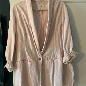 Soft blush pink linen blend blazer XL Old Navy